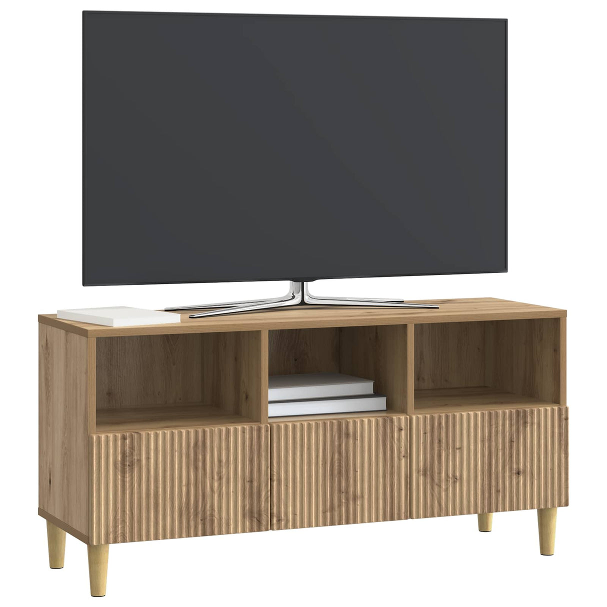 vidaXL TV Kast met lade Grijs sonoma 102 x 34,5 x 50 cm Bewerkt hout