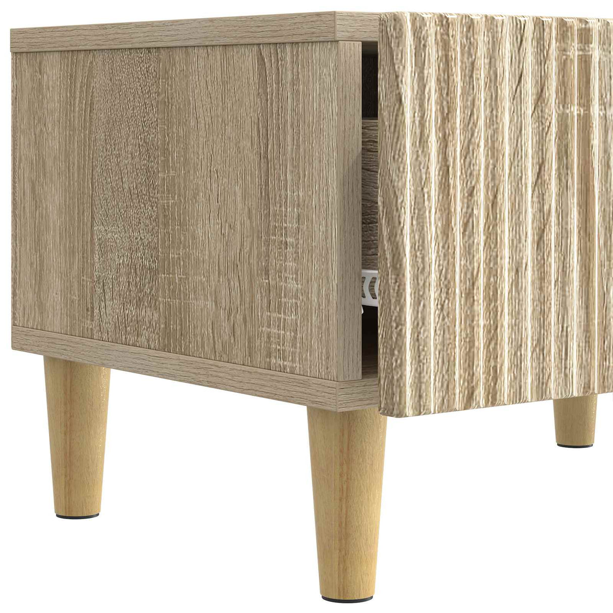 vidaXL TV Kast met lade Zwart 147 x 34,5 x 30 cm Bewerkt hout