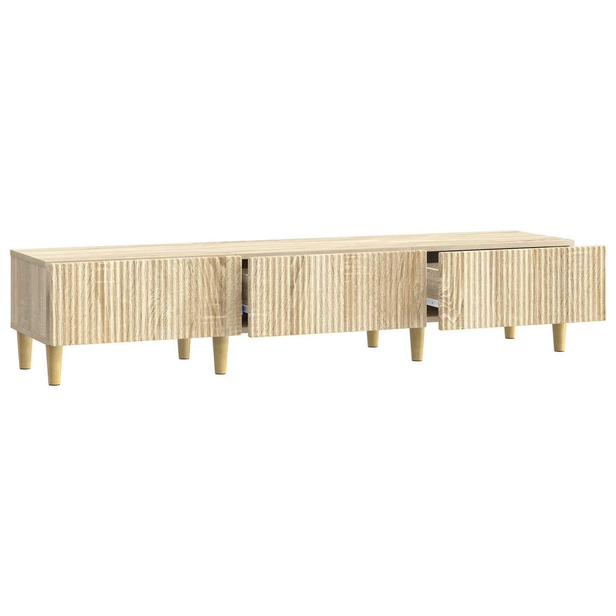 vidaXL TV Kast met lade Zwart 147 x 34,5 x 30 cm Bewerkt hout