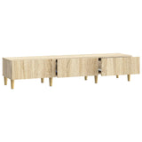 vidaXL TV Kast met lade Zwart 147 x 34,5 x 30 cm Bewerkt hout