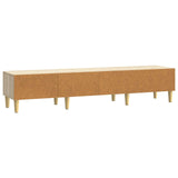 vidaXL TV Kast met lade Zwart 147 x 34,5 x 30 cm Bewerkt hout