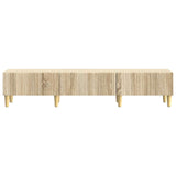 vidaXL TV Kast met lade Zwart 147 x 34,5 x 30 cm Bewerkt hout