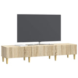 vidaXL TV Kast met lade Zwart 147 x 34,5 x 30 cm Bewerkt hout