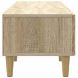vidaXL TV Kast met lade Zwart 147 x 34,5 x 30 cm Bewerkt hout