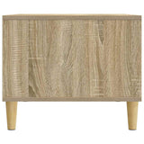 vidaXL Salontafel Zwart 90 x 50 x 40 cm Bewerkt hout
