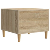 vidaXL Salontafel met lade Zwart 49 x 50 x 40 cm Bewerkt hout