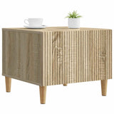 vidaXL Salontafel met lade Zwart 49 x 50 x 40 cm Bewerkt hout