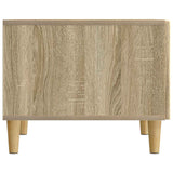 vidaXL Salontafel met lade Zwart 49 x 50 x 40 cm Bewerkt hout