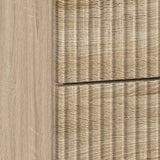 vidaXL Nachtkastje met lade Zwart 62 x 34,5 x 47,5 cm Bewerkt hout