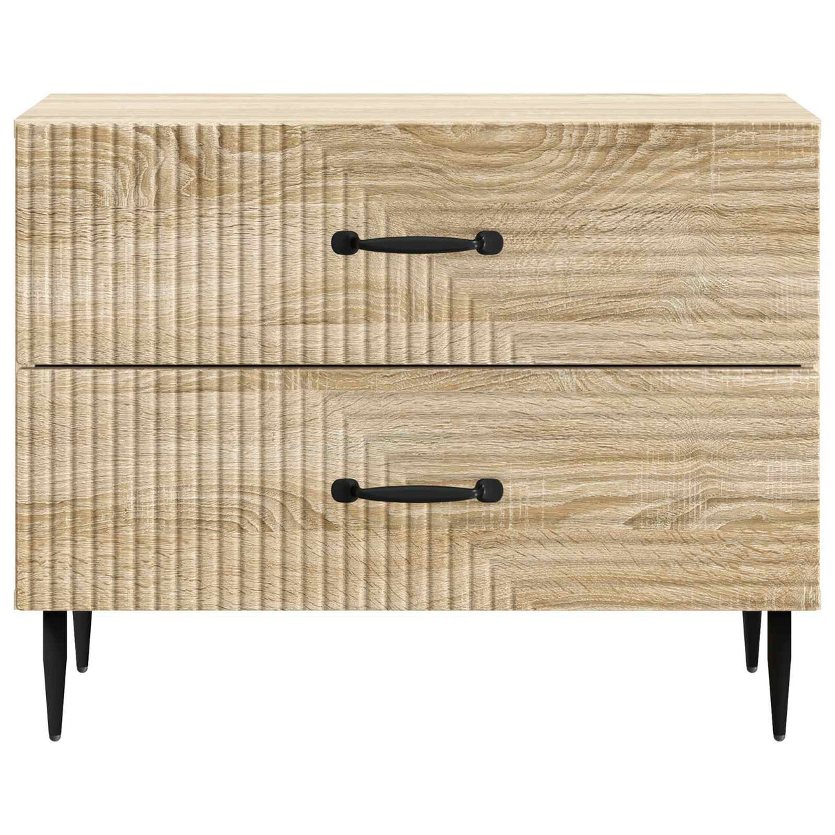 vidaXL Nachtkastje met lade Zwart 62 x 34,5 x 47,5 cm Bewerkt hout