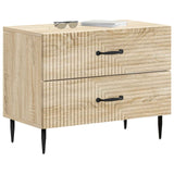vidaXL Nachtkastje met lade Zwart 62 x 34,5 x 47,5 cm Bewerkt hout