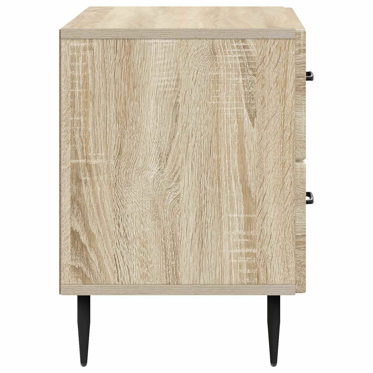 vidaXL Nachtkastje met lade Zwart 62 x 34,5 x 47,5 cm Bewerkt hout