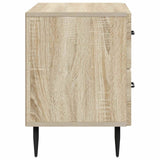 vidaXL Nachtkastje met lade Zwart 62 x 34,5 x 47,5 cm Bewerkt hout