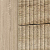 vidaXL Nachtkastje met lade Zwart 43 x 41 x 66,5 cm Bewerkt hout