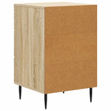 vidaXL Nachtkastje met lade Zwart 43 x 41 x 66,5 cm Bewerkt hout