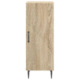 vidaXL Dressoir Zwart 33 x 34,5 x 89,5 cm Bewerkt hout
