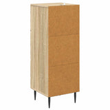 vidaXL Ladekast Zwart 33 x 34,5 x 89,5 cm Bewerkt hout