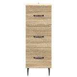 vidaXL Ladekast Zwart 33 x 34,5 x 89,5 cm Bewerkt hout