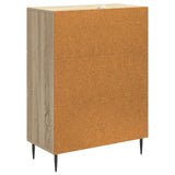 vidaXL Sideboard with Drawer Black 66 x 34.5 x 89.5 cm Engineered Wood