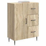 vidaXL Sideboard with Drawer Black 66 x 34.5 x 89.5 cm Engineered Wood