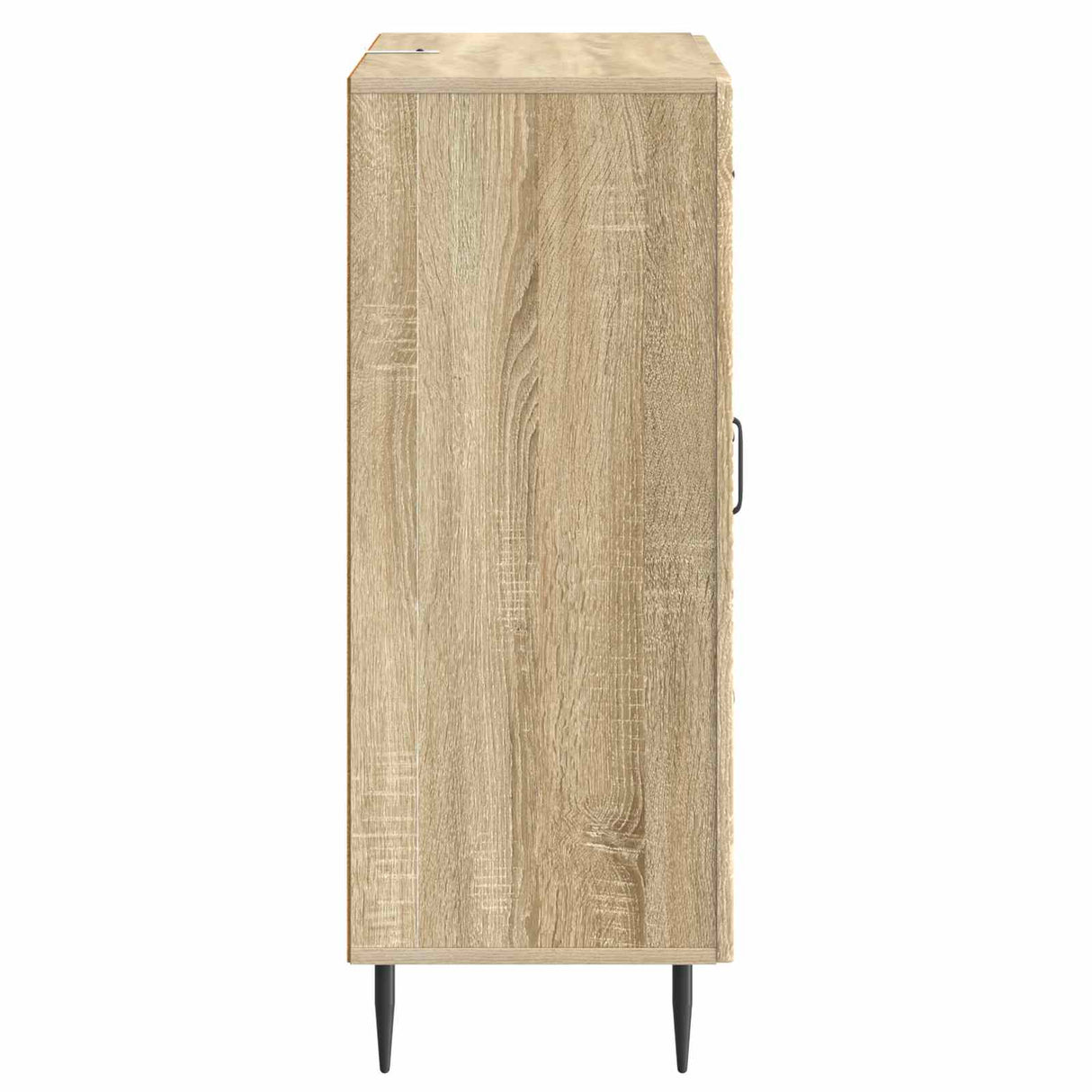 vidaXL Sideboard with Drawer Black 66 x 34.5 x 89.5 cm Engineered Wood