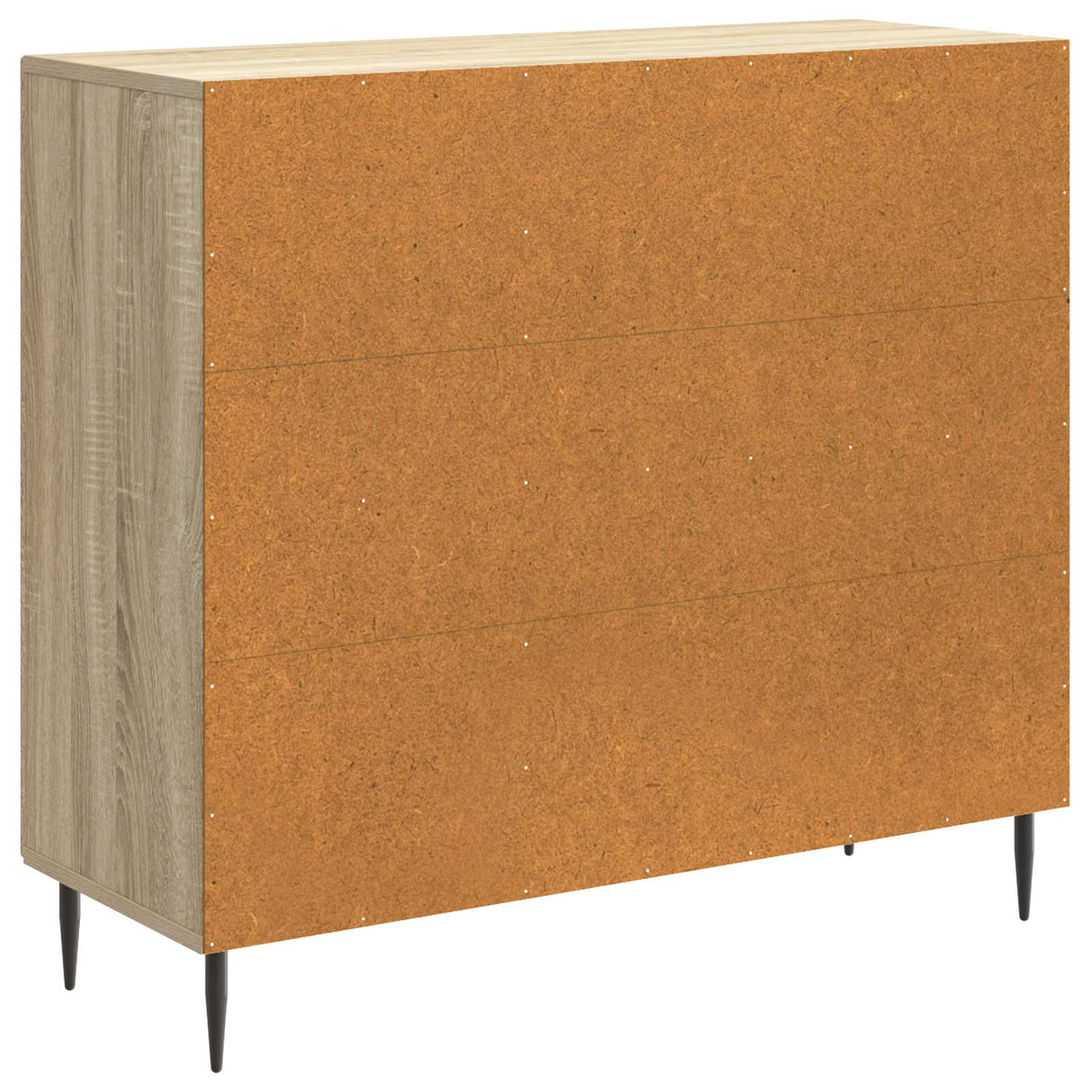 vidaXL Dressoir Zwart 89 x 34,5 x 80 cm Bewerkt hout