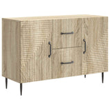 vidaXL Dressoir met lade Zwart 89 x 34,5 x 60 cm Bewerkt hout