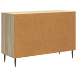 vidaXL Dressoir met lade Zwart 89 x 34,5 x 60 cm Bewerkt hout