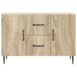vidaXL Dressoir met lade Zwart 89 x 34,5 x 60 cm Bewerkt hout