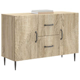 vidaXL Dressoir met lade Zwart 89 x 34,5 x 60 cm Bewerkt hout