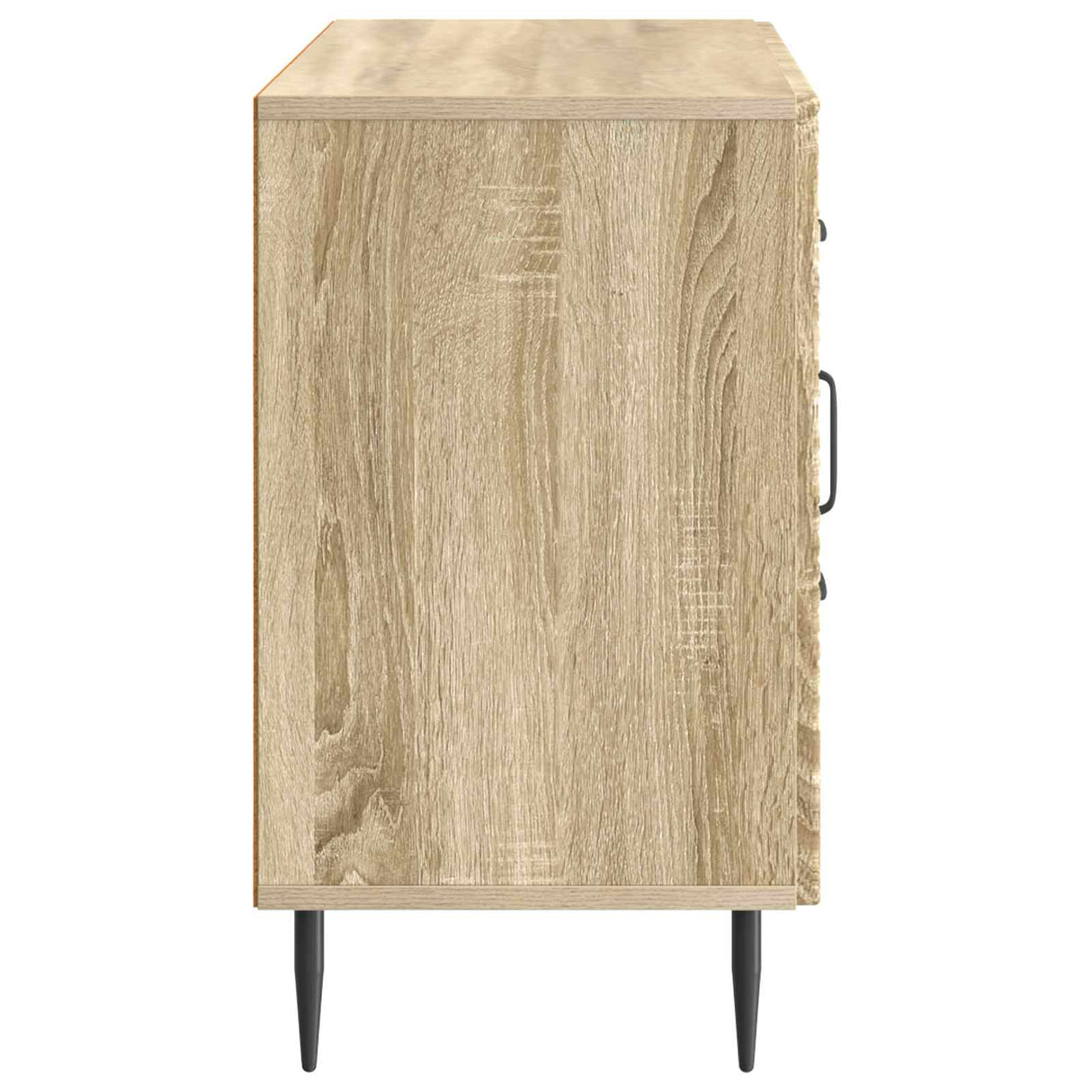 vidaXL Dressoir met lade Zwart 89 x 34,5 x 60 cm Bewerkt hout