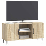 vidaXL TV Kast Zwart 102 x 34,5 x 50 cm Bewerkt hout