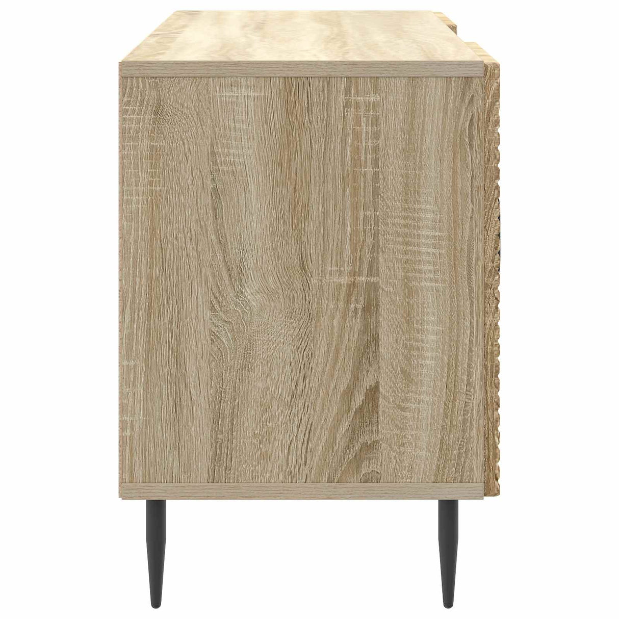 vidaXL TV Kast Zwart 102 x 34,5 x 50 cm Bewerkt hout