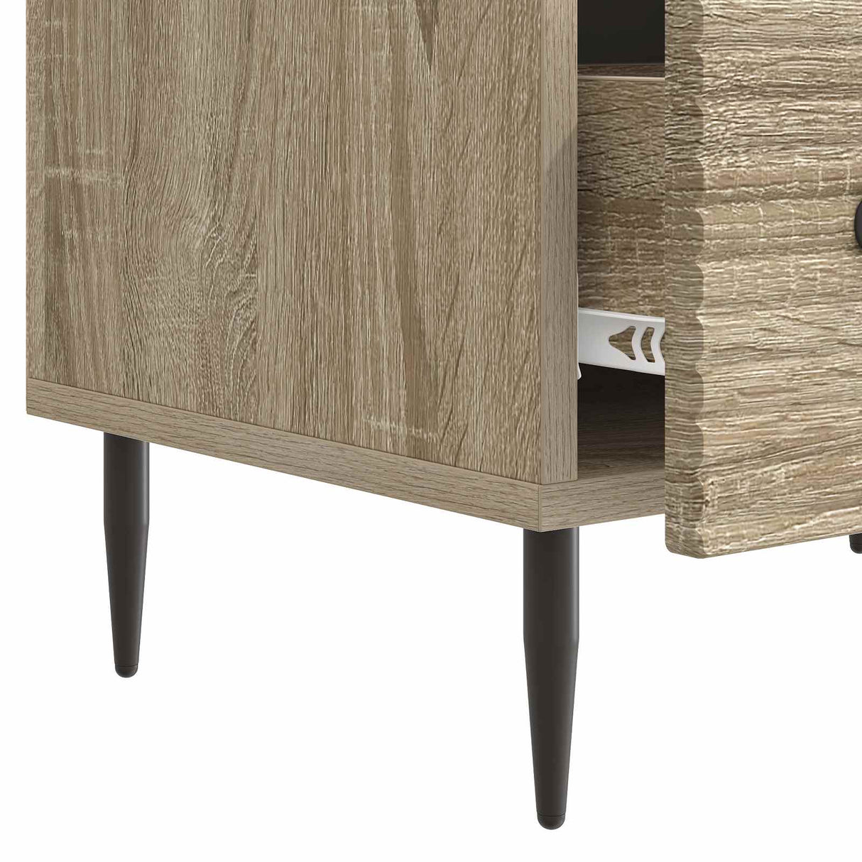 vidaXL TV Kast met lade Zwart 147 x 34,5 x 30 cm Bewerkt hout