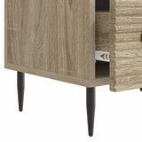 vidaXL TV Kast met lade Zwart 147 x 34,5 x 30 cm Bewerkt hout