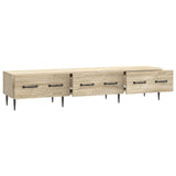 vidaXL TV Kast met lade Zwart 147 x 34,5 x 30 cm Bewerkt hout