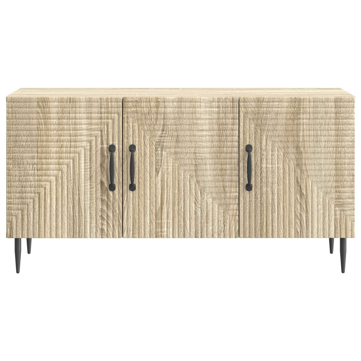 vidaXL TV Kast Zwart 99 x 34,5 x 50 cm Bewerkt hout