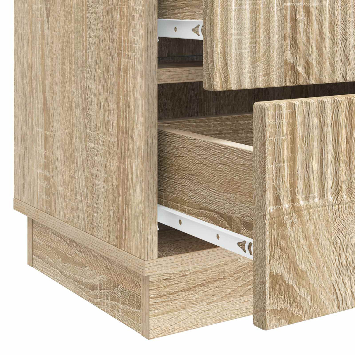 vidaXL Nachtkastje met lade Zwart 62 x 34,5 x 44,5 cm Bewerkt hout