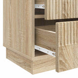vidaXL Nachtkastje met lade Zwart 62 x 34,5 x 44,5 cm Bewerkt hout