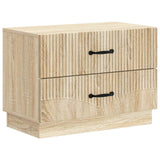 vidaXL Nachtkastje met lade Zwart 62 x 34,5 x 44,5 cm Bewerkt hout