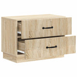 vidaXL Nachtkastje met lade Zwart 62 x 34,5 x 44,5 cm Bewerkt hout