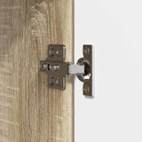 vidaXL Dressoir Zwart 66 x 34,5 x 87 cm Bewerkt hout