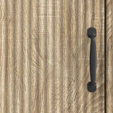 vidaXL Dressoir Zwart 66 x 34,5 x 87 cm Bewerkt hout