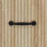 vidaXL Ladekast Zwart 66 x 34,5 x 87 cm Bewerkt hout