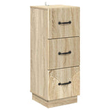 vidaXL Ladekast Zwart 33 x 34,5 x 87 cm Bewerkt hout