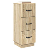 vidaXL Ladekast Zwart 33 x 34,5 x 87 cm Bewerkt hout