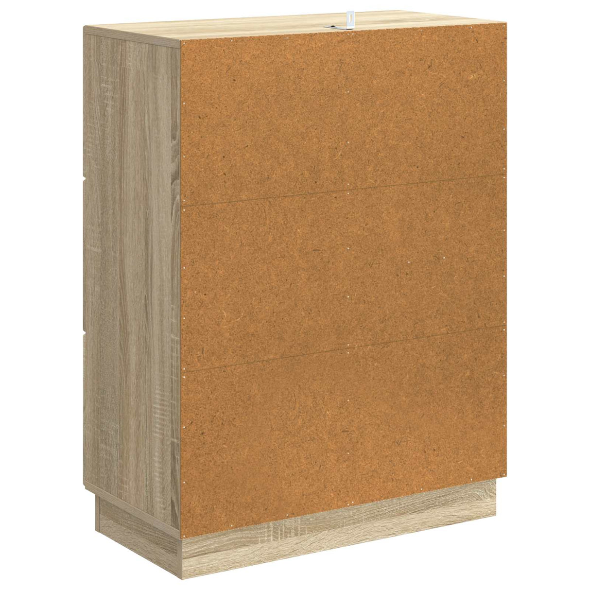 vidaXL Dressoir met lade Zwart 66 x 34,5 x 87 cm Bewerkt hout