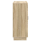 vidaXL Dressoir met lade Zwart 66 x 34,5 x 87 cm Bewerkt hout