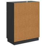 vidaXL Sideboard with Drawer Black 66 x 34.5 x 87 cm Engineered Wood