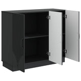 vidaXL Dressoir Zwart 89 x 34,5 x 77 cm Bewerkt hout